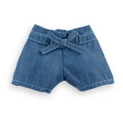 Traper kratke hlace Short Denim with Bow Ma Corolle plave za lutku od 36 cm