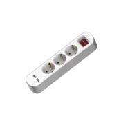 PODALJŠEVALNI KABEL S 3 VTIČNICAMI, 2XUSB, S STIKALOM, 1,5 M, BEL