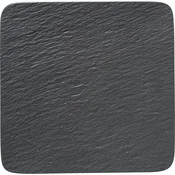 Villeroy & Boch Manufacture Rock ploščat krožnik 32,5x32,5 cm, črn