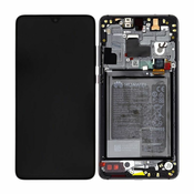 Huawei Mate 20 - LCD zaslon + steklo na dotik + okvir + baterija (Black) - 02352ETG Genuine Service Pack