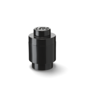 LEGO® okrogla škatla - črna 123 x 183 mm