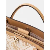 GUESS Ročna torbica Guess Sac a Main Audrey Petit Monogramme Beige Logo bež