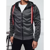 Bluza męska z kapturem ciemnoszara Dstreet