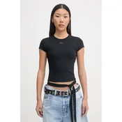 Diesel crop top za žene od pamuka T-BUNNY-TAIL-S1