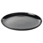 GLADELIG Krožnik, temno siva, 25 cm