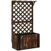 Homestar Dvignjena vrtna greda z mrežo 64x33x122 cm črna