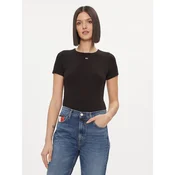 Tommy Jeans Majica Essential DW0DW17383 Črna Slim Fit