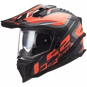 Enduro kaciga LS2 MX701 Explorer Alter crno-fluo narancasto-siva mat