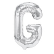 Folijski balon črka G srebrn 40 cm
