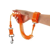 INF Odsevni zapestni povodec 1,5m – oblazinjen prostoročni povodec 360° Orange, (5000302039)