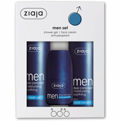 ZIAJA Set Men krema za lice 50ml + Gel za tuširanje 300ml + Antiprespirant 60ml