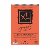 Rayher. Skicirka spirala XL Croquis A5 90 g, 60 listna