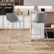 STOLICA BARSKA DEREK PP SJEDALO/METALNE NOGE 47x48,5x82cm plavo
