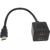 Fast Asia Kabl HDMI - HDMI M2F (spliter) crni