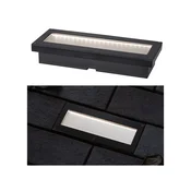 Paulmann Domenic LED solarna vgradna talna svetilka 20x8cm - Sodobni - črna - Plastika