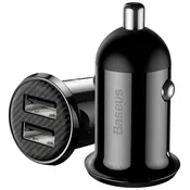 Baseus Grain Pro Car Charger 2x USB 4.8A (black)
