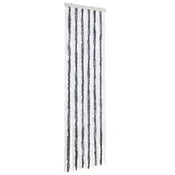 Vidaxl Zavesa proti mrčesu iz šenilje 56x185 cm siva in bela