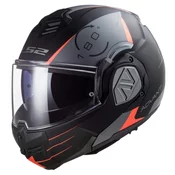 LS2 FF906 Advant Codex 06 Preklopna motociklistička kaciga crvena-crna-siva-titan