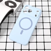 Maska za iPhone 17 Pro Max 69 Magsafe Pure color svetlo plava