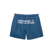 Pull&Bear Hlače PACIFIC mornarska/bela