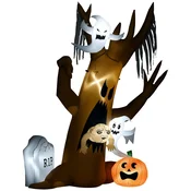 Homestar Halloween dekoracija 2,40 m duhovno drevo z LED osvetlitvijo za zunanjo uporabo