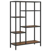 Vidaxl Knjižni regal 80x30x120 cm jeklo in inženirski les