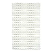 Samolepilne perlice 6 mm Ivory - 260 kom  (hobby pribor)