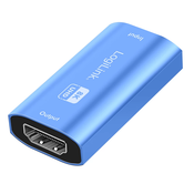 LOGILINK HDMI repeater 20m 8K/60Hz HDCP 2.3 Alu plava