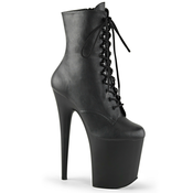 Pleaser Flamingo-1020 Blk Faux Leather/Blk Matte