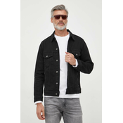 Traper jakna Sisley za muškarce, boja: crna, za prijelazno razdoblje