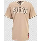 FUBU Majica bež/pesek/bela