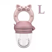 shumee Grizalo za hranjenje v etuiju za sadje in zelenjavo Duda Pink Pig, velikost L 8 M+