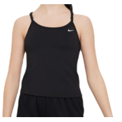 Majica kratkih rukava za djevojcice Nike Dri-FIT Indy Tank Sports Bra - black/white