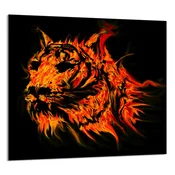 shumee STEKLENA PLOŠČA ZA KUHINJO 65x60 Tiger