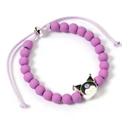Vijolična zapestnica iz perlic The Carat Shop Hello Kitty z obeskom Kuromi (HKBB0003)