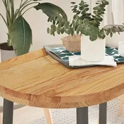Stolna ploca svjetlosmeda 100x50x4 cm ovalna masivna hrastovina