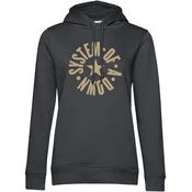 System of a Down Circle Star Logo Dark Grey L Ženske Kapuco