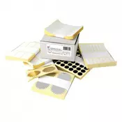 Etikete samoljepljive na listu formata A5, slep, 50x33 mm, bijele, Nano, 20 etiketa na listu, 10000 etiketa u kutiji