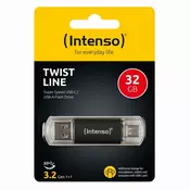 USB stick Intenso 3.2 Flash Drive #3539480 32GB, Twist Line
