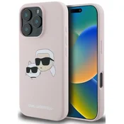 Karl Lagerfeld SILIKONSKI TRDI OVITEK KARL LAGERFELD ZA IPHONE 16 PRO 6.3 ZA MAGSAFE