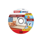 Tesa Tesnila za okna in vrata Window and door seal rubber D, 9 x 7 mm x 100 m, brown