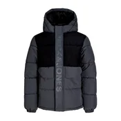 Jack & Jones Junior Zimska jakna JCOSpeed grafit / črna