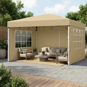 SONGMICS Paviljon 3x3x2,6 m bež, (5000248775)