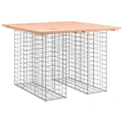 Vidaxl Vrtna miza Gabionski dizajn 100x102x72 cm Masivni les Douglas