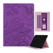 NIKCORP Ovitek za iPad Air in Air 2 9.7 (2016), magnetni preklopni etui, umetno usnje, funkcija stojala in spanja, vijoličen, (5000138945)