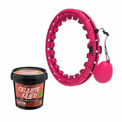 SOLFIT Eksfoliacijski piling za telo CELLULITEKILLER + Hula hoop za vadbo SPINSLIM | SPINCELLU