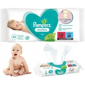 Pampers Vlažni robčki PAMPERS Sensitive 52 kosov - 1 pakiranje