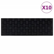 Vidaxl Podloge za stopnice 10 kosov 25x75 cm guma