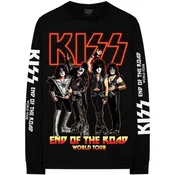 Kiss End Of The Road Tour (Ex-Tour & Back & Sleeve Print) Black XL Majica