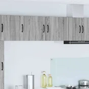 vidaXL Stenska kuhinjska omarica 2 pcs Siva Sonoma 40 x 31 x 40 cm